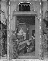 Zyklus des Lebens der Jungfrau, Geburt der Jungfrau, ca. 1445
